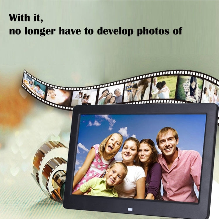 10.1 inch HD Wide Screen Digital Photo Frame with Holder & Remote Control, Allwinner E200, Alarm Clock / MP3 / MP4 / Movie Player(White) - free shipping - PMC Jewellery - Order now!