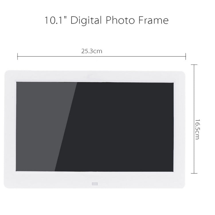 10.1 inch HD Wide Screen Digital Photo Frame with Holder & Remote Control, Allwinner E200, Alarm Clock / MP3 / MP4 / Movie Player(White) - free shipping - PMC Jewellery - Order now!