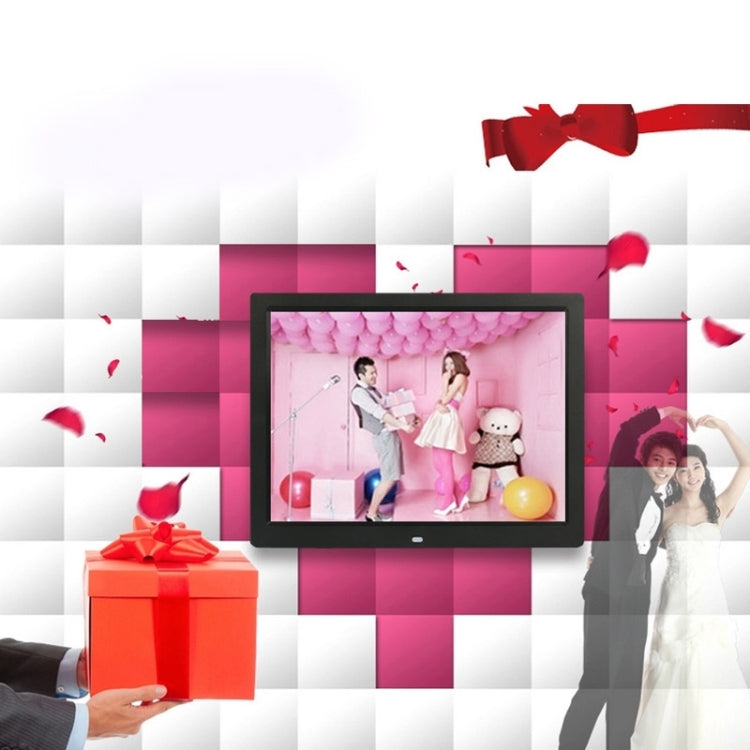 14 inch LED Display Multi-media Digital Photo Frame with Holder & Music & Movie Player, Support USB / SD / MS / MMC Card Input(Black) - 11-15 inch by PMC TechLife | Online Shopping South Africa | PMC TechLife | Buy Now Pay Later Mobicred