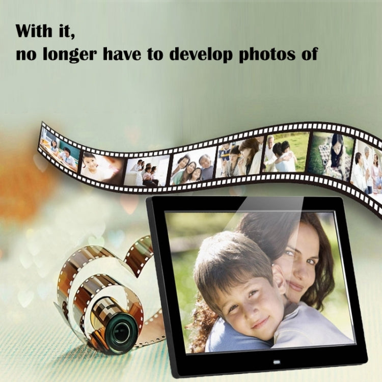14 inch LED Display Multi-media Digital Photo Frame with Holder & Music & Movie Player, Support USB / SD / MS / MMC Card Input(Black) - 11-15 inch by PMC TechLife | Online Shopping South Africa | PMC TechLife | Buy Now Pay Later Mobicred