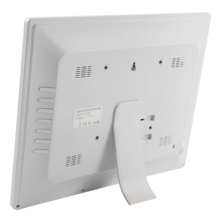 14 inch LED Display Multi-media Digital Photo Frame with Holder & Music & Movie Player, Support USB / SD / MS / MMC Card Input(White) - 11-15 inch by PMC TechLife | Online Shopping South Africa | PMC TechLife | Buy Now Pay Later Mobicred