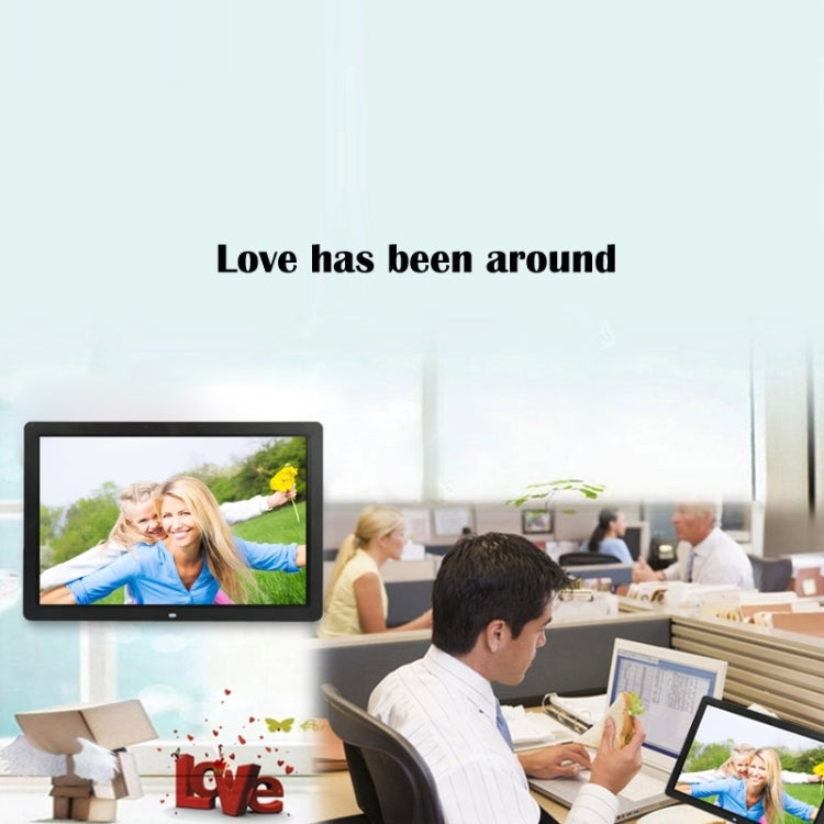 17 inch HD 1080P LED Display Multi-media Digital Photo Frame with Holder & Music & Movie Player, Support USB / SD / MS / MMC Card Input(Black) - 15 inch Above by PMC TechLife | Online Shopping South Africa | PMC TechLife | Buy Now Pay Later Mobicred