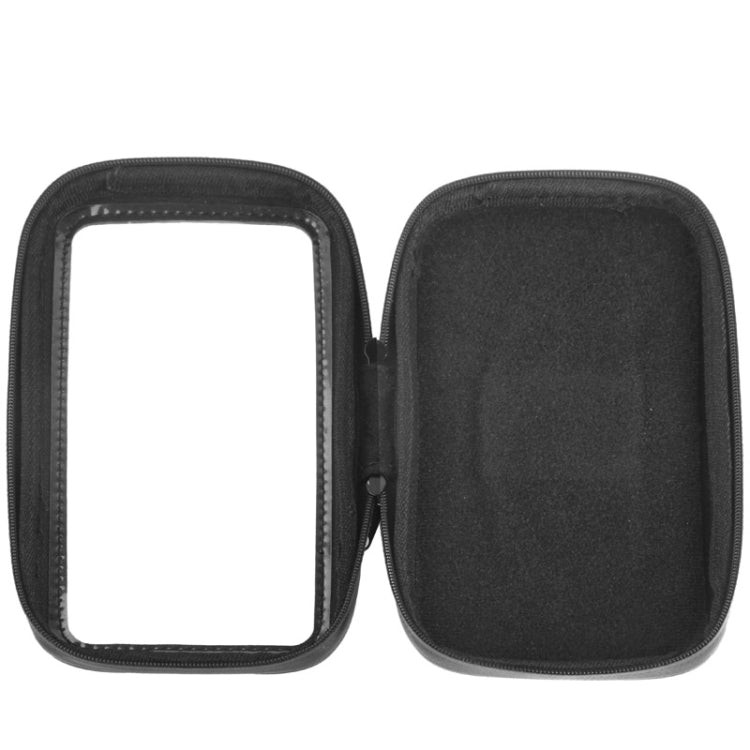 Bicycle Handlebar Mount Holder Waterproof / Sand-proof / Snow-proof / Dirt-proof Zipper Touch Bag, Suitable for Galaxy Note III / N9000 & Mega 6.3 / i9200(Black) - Holders by PMC TechLife | Online Shopping South Africa | PMC TechLife | Buy Now Pay Later Mobicred