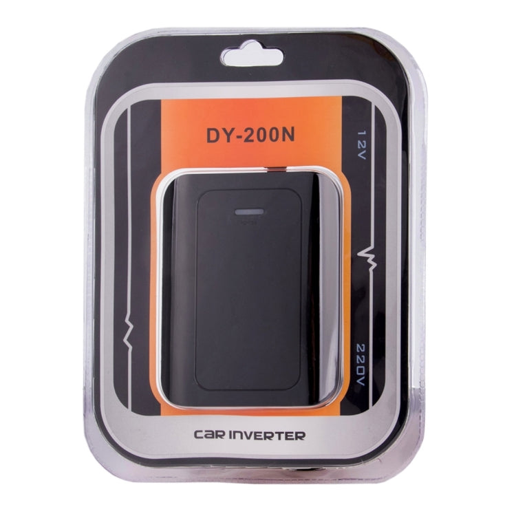 DY-200N, 200W DC 12V to AC Car Power Inverter with 500mA USB Port & EU / US Power Socket(Black) - Others by PMC TechLife | Online Shopping South Africa | PMC TechLife | Buy Now Pay Later Mobicred