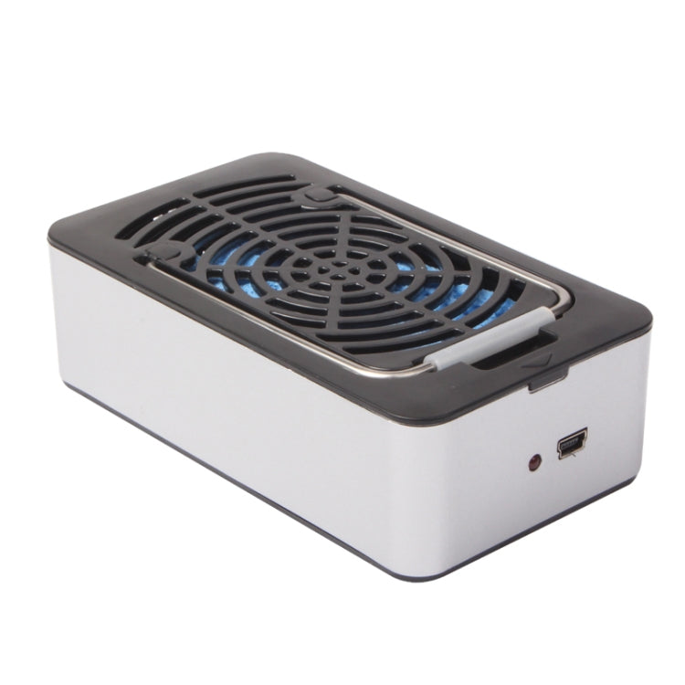Hand-Held USB Air Condition Fan with Holder(Black) - Electric Fans by PMC TechLife | Online Shopping South Africa | PMC TechLife | Buy Now Pay Later Mobicred