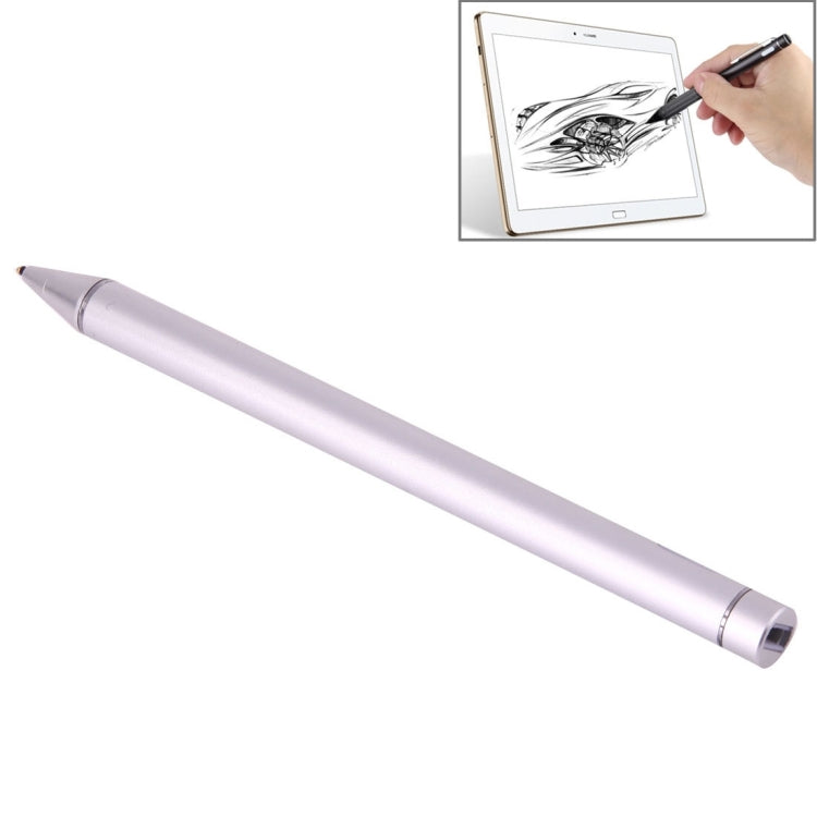 Universal Rechargeable Capacitive Touch Screen Stylus Pen with 2.3mm Superfine Metal Nib, For iPhone, iPad, Samsung, and Other Capacitive Touch Screen Smartphones or Tablet PC(Silver) - free shipping - PMc TechLife - Order now!
