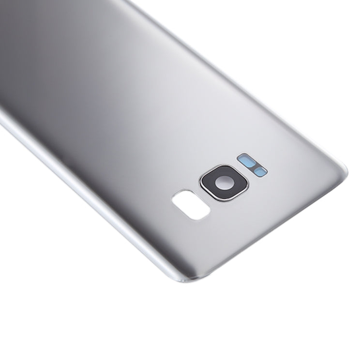 For Galaxy S8 / G950 Battery Back Cover with Camera Lens Cover & Adhesive (Silver) - free shipping - PMc TechLife - Order now!