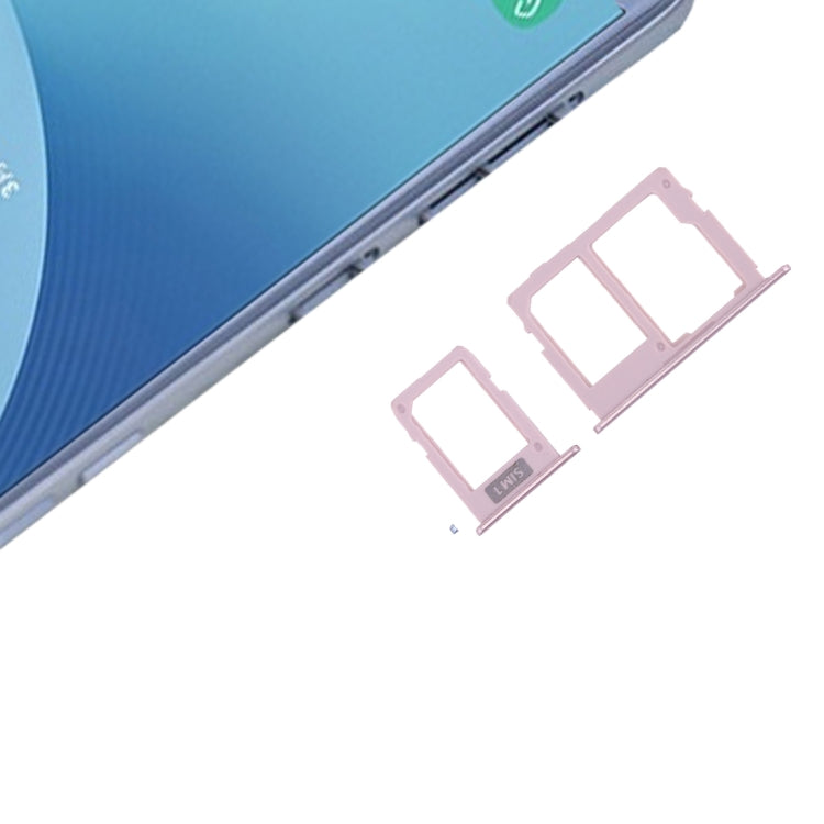 SIM Card Tray + Micro SD Card Tray for Galaxy J3 (2017) Single SIM / J330 & J5 (2017) Single SIM / J530 & J7 (2017) Single SIM / J730 (Rose Gold) - free shipping - PMc TechLife - Order now!
