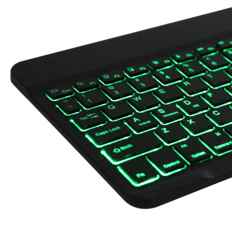 DY510D Colorful Lighting Detachable Plastic Bluetooth Keyboard Tablet Case for Samsung Galaxy Tab A 10.1 (2019) T510 / T511, with Holder (Black) - free shipping - PMC TechLife - Order now!