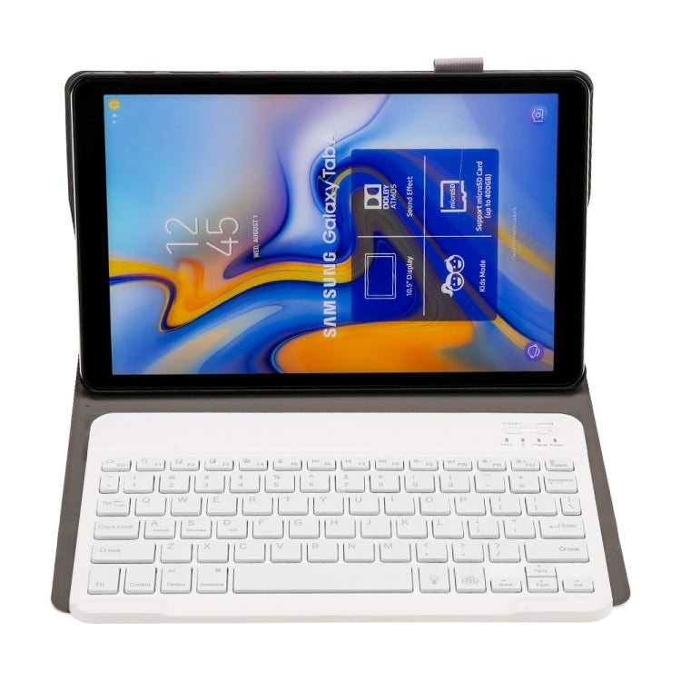 ST590S Bluetooth 3.0 Fine Wool Texture PU Leather ABS Detachable Seven-color Backlight Bluetooth Keyboard Leather Tablet Case for Samsung Galaxy Tab A 10.5 inch T590 / T595, with Pen Slot & Holder (Gold) - Samsung Keyboard by PMC TechLife | Online Shopping South Africa | PMC TechLife