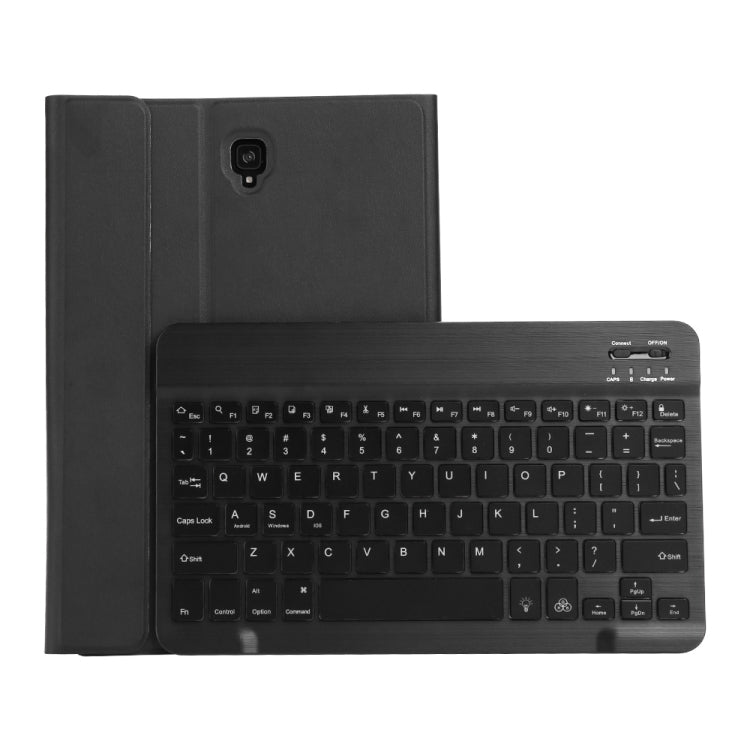 ST830S Bluetooth 3.0 Fine Wool Texture PU Leather ABS Detachable Seven-color Backlight Bluetooth Keyboard Leather Tablet Case for Samsung Galaxy Tab S4 10.5 inch T830 / T835, with Pen Slot & Holder (Black) - Samsung Keyboard by PMC TechLife | Online Shopping South Africa | PMC TechLife