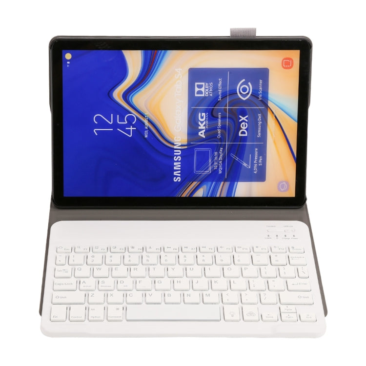ST830S Bluetooth 3.0 Fine Wool Texture PU Leather ABS Detachable Seven-color Backlight Bluetooth Keyboard Leather Tablet Case for Samsung Galaxy Tab S4 10.5 inch T830 / T835, with Pen Slot & Holder (Gold) - Samsung Keyboard by PMC TechLife | Online Shopping South Africa | PMC TechLife