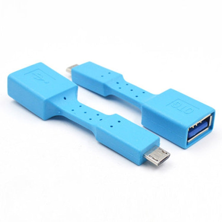 5 PCS Micro USB Male to USB 3.0 Female OTG Adapter (Blue) - OTG Adapter by PMC Jewellery | Online Shopping South Africa | PMC Jewellery | Buy Now Pay Later Mobicred