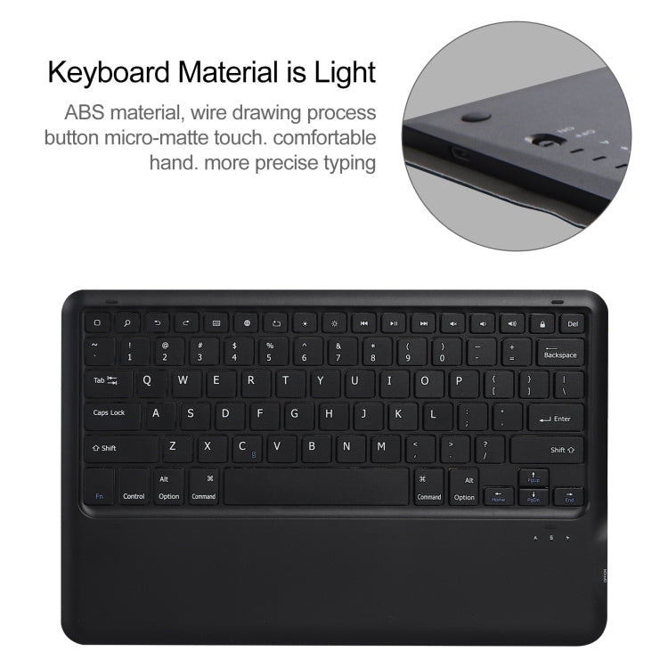 A970 Detachable Bluetooth Keyboard Ultrathin Horizontal Flip Leather Tablet Case for Samsung Galaxy Tab S7 FE T730 / T736 / S7+ T970 / T975 / T976(Black) - Samsung Keyboard by PMC TechLife | Online Shopping South Africa | PMC TechLife | Buy Now Pay Later Mobicred