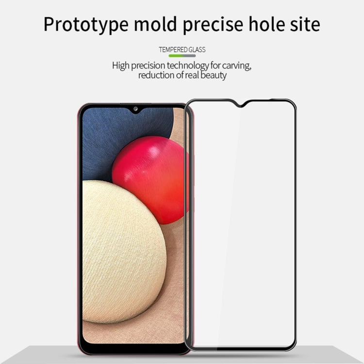 For Samsung Galaxy A03s 166mm MOFI 9H 3D Explosion-proof Curved Screen Tempered Glass Film (Black) - Galaxy Tempered Glass by MOFI | Online Shopping South Africa | PMC TechLife
