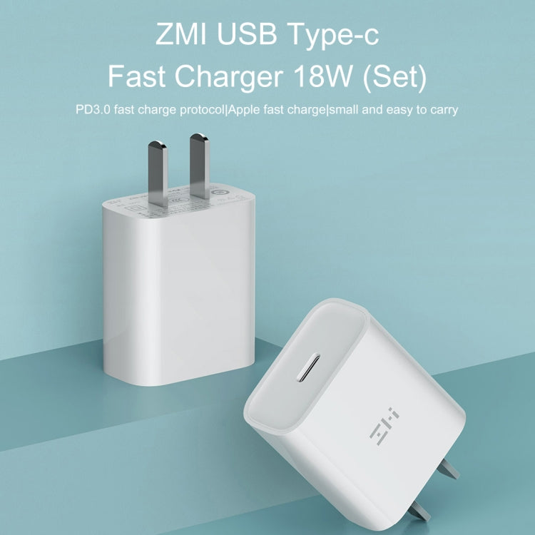 Original Xiaomi Youpin ZMI 20W Type-C / USB-C Quick Charger Power Adapter, US Plug(White) - USB Charger by Xiaomi | Online Shopping South Africa | PMC TechLife | Buy Now Pay Later Mobicred