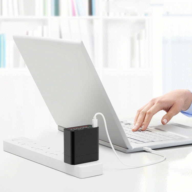 WLX-X8 65W Max 3 Ports USB-C / Type-C Quick Charger Adapter, US Plug (Black) - free shipping - PMC Jewellery - Order now!