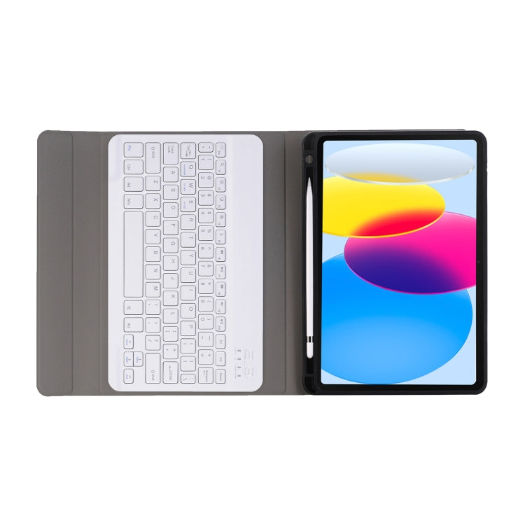 For iPad 11 2025 / 10th Gen 10.9 2022 A10B Lambskin Texture Ultra-thin Bluetooth Keyboard Leather Tablet Case with Pen Slot(Gold) - Universal by PMC TechLife | Online Shopping South Africa | PMC TechLife | Buy Now Pay Later Mobicred