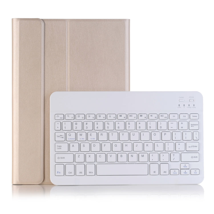For iPad 11 2025 / 10th Gen 10.9 2022 A10B Lambskin Texture Ultra-thin Bluetooth Keyboard Leather Tablet Case with Pen Slot(Gold) - Universal by PMC TechLife | Online Shopping South Africa | PMC TechLife | Buy Now Pay Later Mobicred
