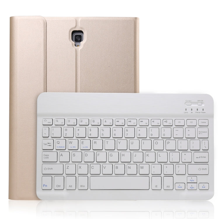 A590 Ultra-thin Detachable Magnetic Bluetooth Keyboard Leather Tablet Case for Galaxy Tab A 10.5 T590 / T595, with Holder(Gold) - Samsung Keyboard by PMC TechLife | Online Shopping South Africa | PMC TechLife | Buy Now Pay Later Mobicred