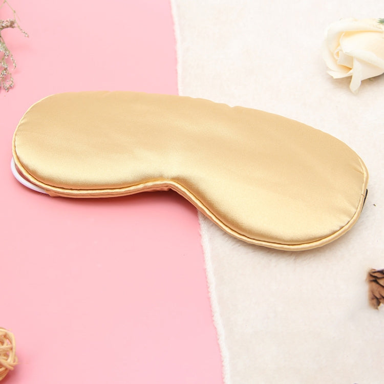 USB Charging Heating Silk Moxa Sleep Eye Mask (Gold) - Eye Masks by PMC TechLife | Online Shopping South Africa | PMC TechLife | Buy Now Pay Later Mobicred
