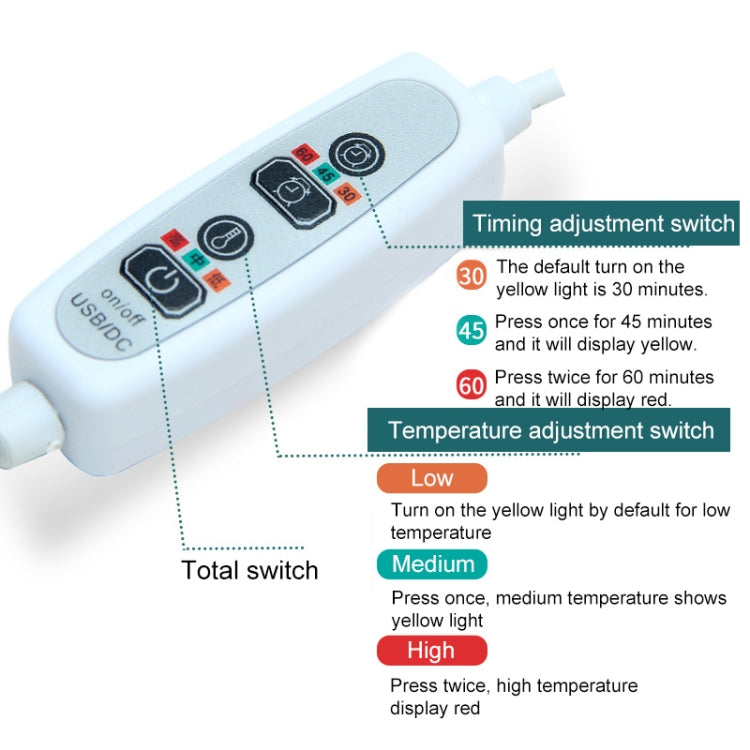 USB Charging Heating Silk Moxa Sleep Eye Mask (Gold) - Eye Masks by PMC TechLife | Online Shopping South Africa | PMC TechLife | Buy Now Pay Later Mobicred