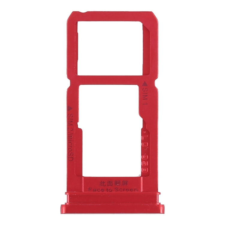 For OPPO R15 SIM Card Tray + SIM Card Tray / Micro SD Card Tray (Red) - Card Tray by PMc TechLife | Online Shopping South Africa | PMc TechLife | Buy Now Pay Later Mobicred