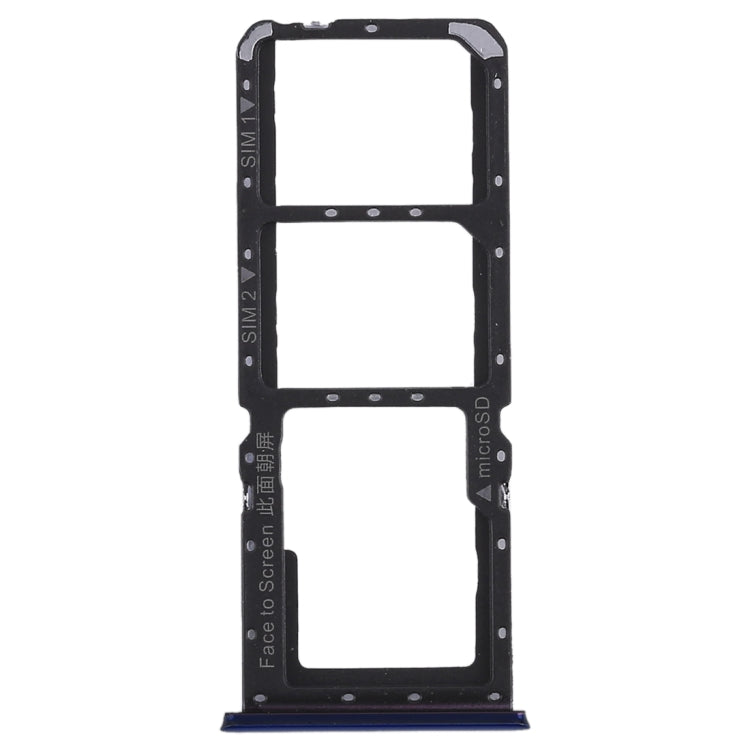 For OPPO K1 2 x SIM Card Tray + Micro SD Card Tray (Blue) - Card Socket by PMc TechLife | Online Shopping South Africa | PMc TechLife | Buy Now Pay Later Mobicred