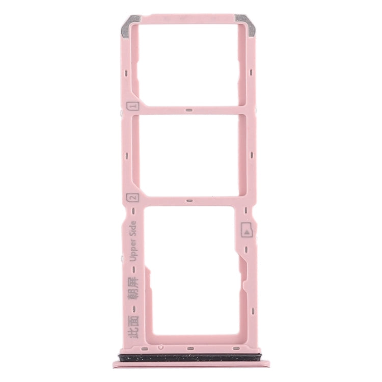 For Vivo Y83 2 x SIM Card Tray + Micro SD Card Tray (Red) - Card Tray by PMc TechLife | Online Shopping South Africa | PMc TechLife | Buy Now Pay Later Mobicred