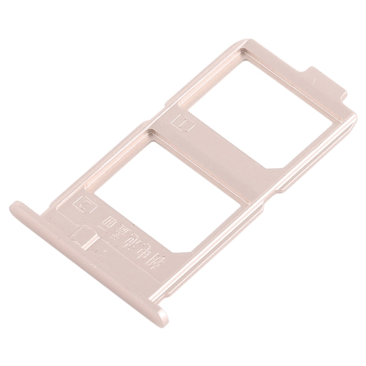 For Vivo X7 Plus 2 x SIM Card Tray (Gold) - Card Socket by PMc TechLife | Online Shopping South Africa | PMc TechLife | Buy Now Pay Later Mobicred