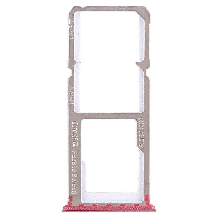 For OPPO A83 2 x SIM Card Tray + Micro SD Card Tray (Red) - Card Socket by PMc TechLife | Online Shopping South Africa | PMc TechLife | Buy Now Pay Later Mobicred