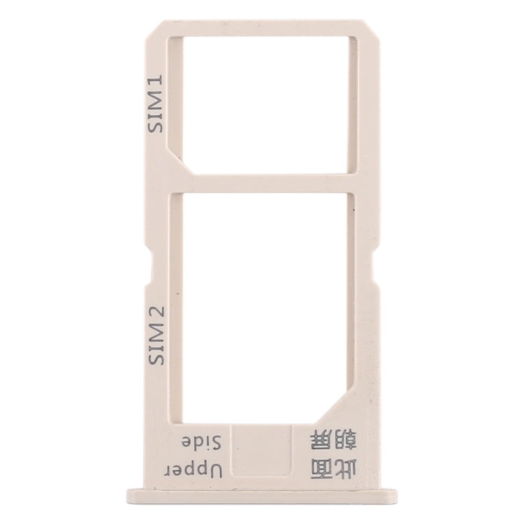 For Vivo Y55 2 x SIM Card Tray (Gold) - Card Socket by PMc TechLife | Online Shopping South Africa | PMc TechLife | Buy Now Pay Later Mobicred