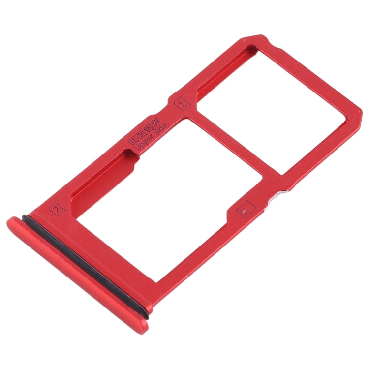 For Vivo X21i SIM Card Tray + SIM Card Tray / Micro SD Card Tray (Red) - Card Socket by PMc TechLife | Online Shopping South Africa | PMc TechLife | Buy Now Pay Later Mobicred