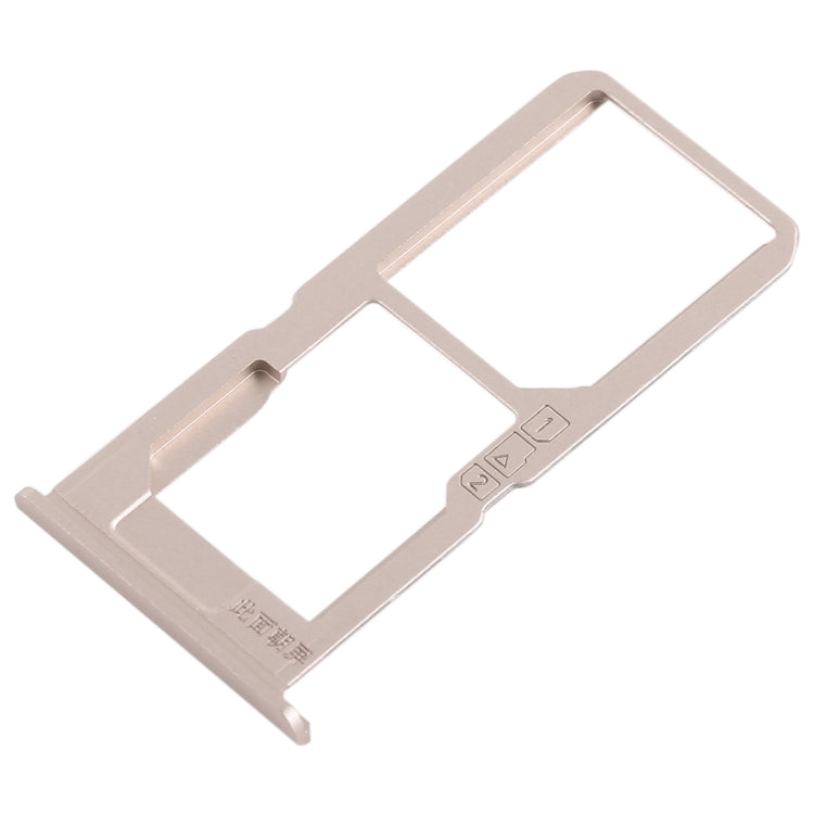 For Vivo V3Max SIM Card Tray + SIM Card Tray / Micro SD Card Tray (Gold) - Card Socket by PMc TechLife | Online Shopping South Africa | PMc TechLife | Buy Now Pay Later Mobicred
