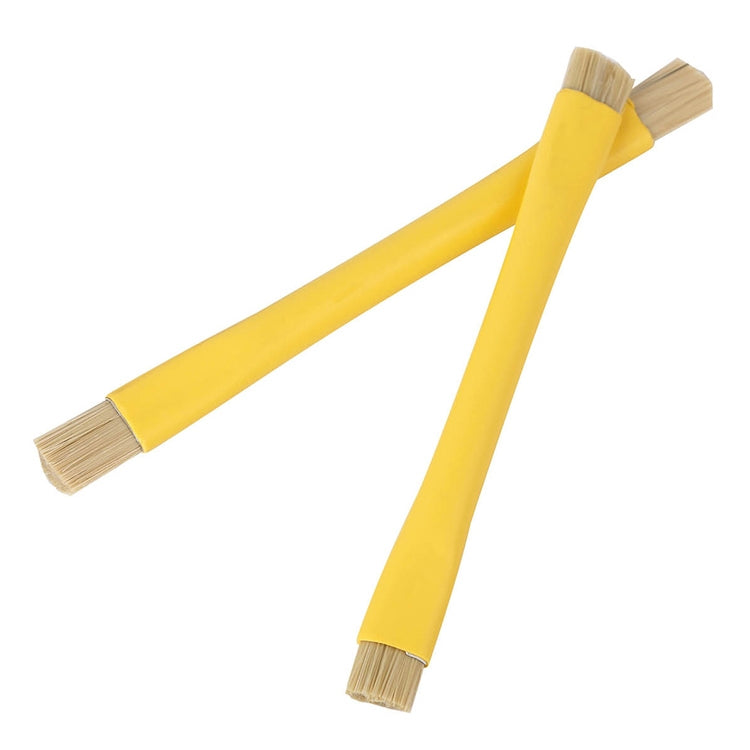 Kaisi BGA Repairing Hard Brush Double-head Brush Anti-static Pig Hair Brush(Yellow) - Others by Kaisi | Online Shopping South Africa | PMC TechLife | Buy Now Pay Later Mobicred