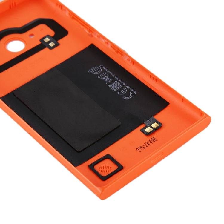 Solid Color NFC Battery Back Cover for Nokia Lumia 735 (Orange) - Back Cover by PMC TechLife | Online Shopping South Africa | PMC TechLife | Buy Now Pay Later Mobicred