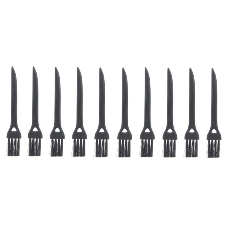 10 PCS JIAFA P8842 Flat Head Shrill Tail Cleaning Brush, Length: 8.5cm(Black) - free shipping - PMC TechLife - Order now!