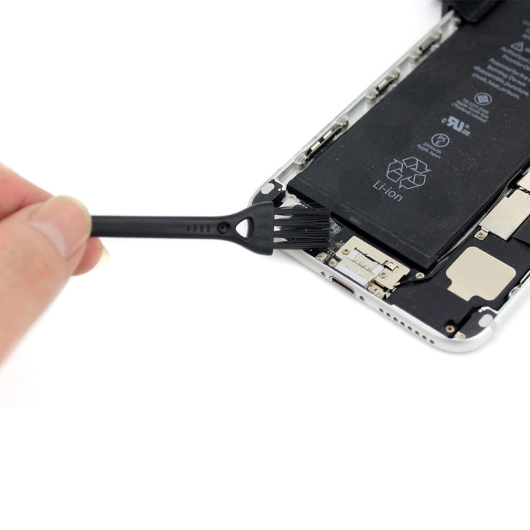 10 PCS JIAFA P8842 Flat Head Shrill Tail Cleaning Brush, Length: 8.5cm(Black) - free shipping - PMC TechLife - Order now!