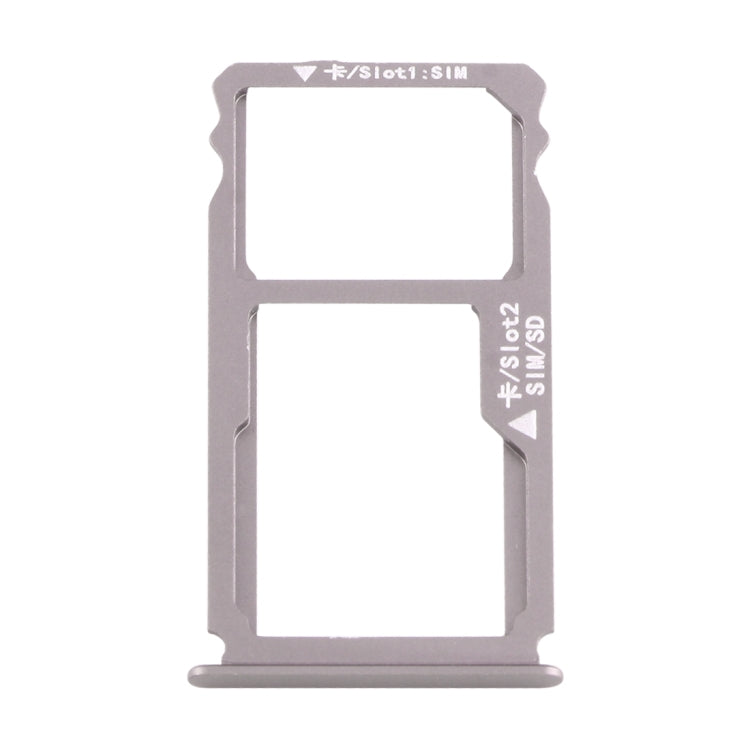 For Huawei Mate S Nano SIM Card Tray + Nano SIM / Micro SD Card Tray (Grey) - Card Socket by PMc TechLife | Online Shopping South Africa | PMc TechLife | Buy Now Pay Later Mobicred