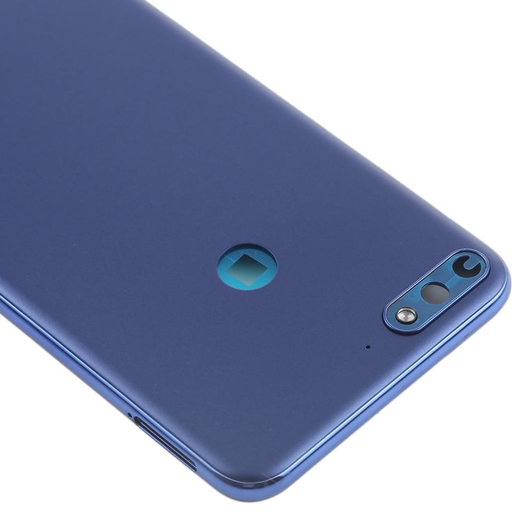 Back Cover with Side Keys for Huawei Y7 (2018)(Blue) - Back Cover by PMC TechLife | Online Shopping South Africa | PMC TechLife | Buy Now Pay Later Mobicred