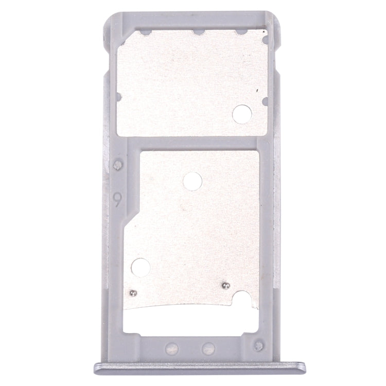 For Huawei Enjoy 7 Plus / Y7 Prime SIM Card Tray & SIM / Micro SD Card Tray(Silver) - Card Socket by PMc TechLife | Online Shopping South Africa | PMc TechLife | Buy Now Pay Later Mobicred