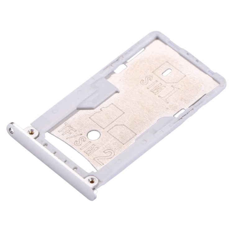 For Xiaomi Redmi 3 & 3s SIM & SIM / TF Card Tray(Silver) - Card Tray by PMc TechLife | Online Shopping South Africa | PMc TechLife | Buy Now Pay Later Mobicred