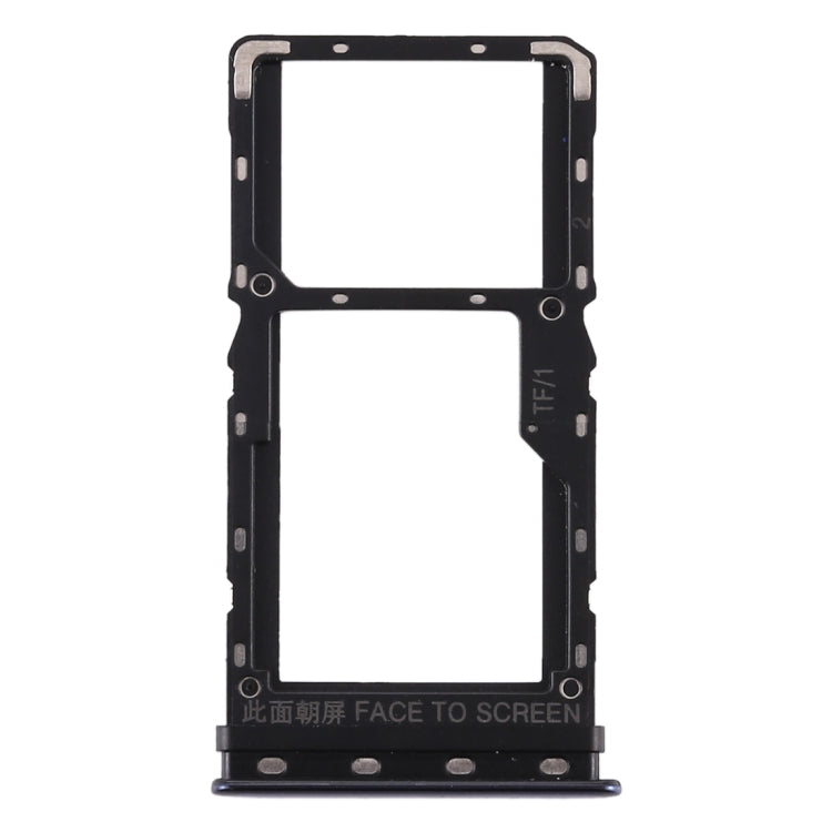 SIM Card Tray + SIM Card Tray / Micro SD Card Tray for Xiaomi Mi CC9e / Mi A3(Black) - Card Tray by PMc TechLife | Online Shopping South Africa | PMc TechLife | Buy Now Pay Later Mobicred