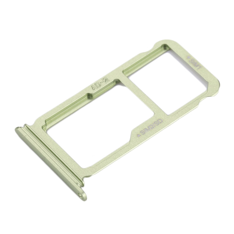 For Huawei P10 Plus SIM Card Tray & SIM / Micro SD Card Tray(Green) - Card Socket by PMc TechLife | Online Shopping South Africa | PMc TechLife | Buy Now Pay Later Mobicred