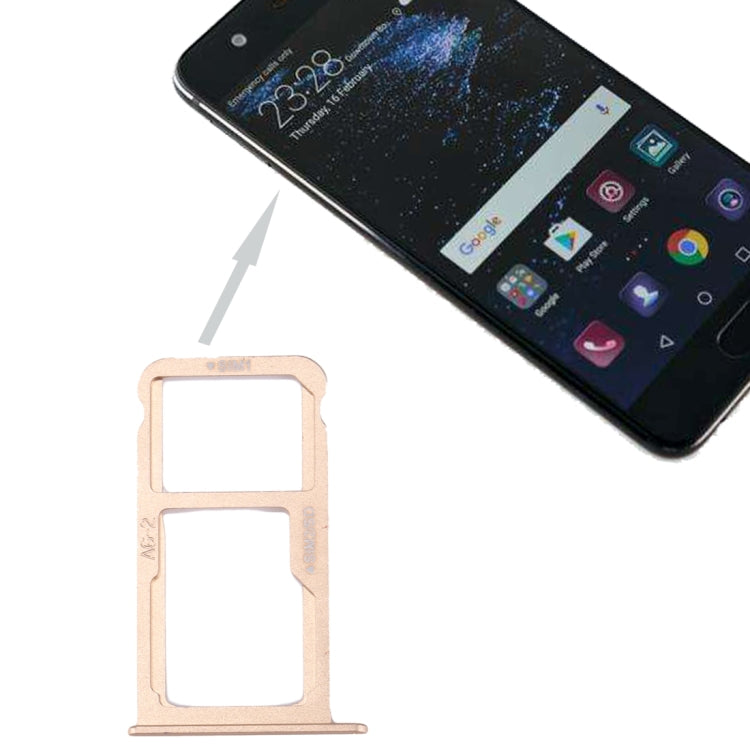 For Huawei P10 SIM Card Tray & SIM / Micro SD Card Tray(Gold) - free shipping - PMc TechLife - Order now!