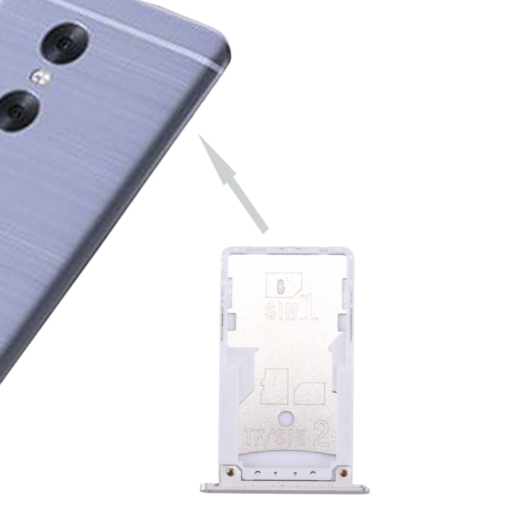 For Xiaomi Redmi Pro SIM & SIM / TF Card Tray(Silver) - Card Tray by PMc TechLife | Online Shopping South Africa | PMc TechLife | Buy Now Pay Later Mobicred
