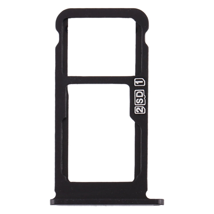 SIM Card Tray + SIM Card Tray / Micro SD Card Tray for Nokia 7.1 / TA-1100 TA-1096 TA-1095 TA-1085 TA-1097 (Black) - free shipping - PMc TechLife - Order now!