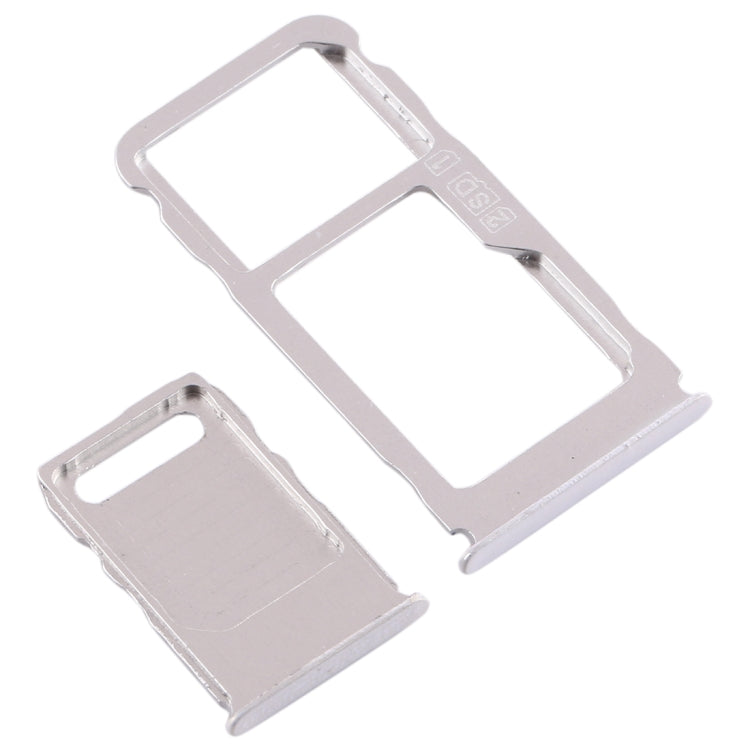 SIM Card Tray + SIM Card Tray + Micro SD Card Tray for Nokia 3.1 Plus (White) - Card Tray by PMc TechLife | Online Shopping South Africa | PMc TechLife | Buy Now Pay Later Mobicred
