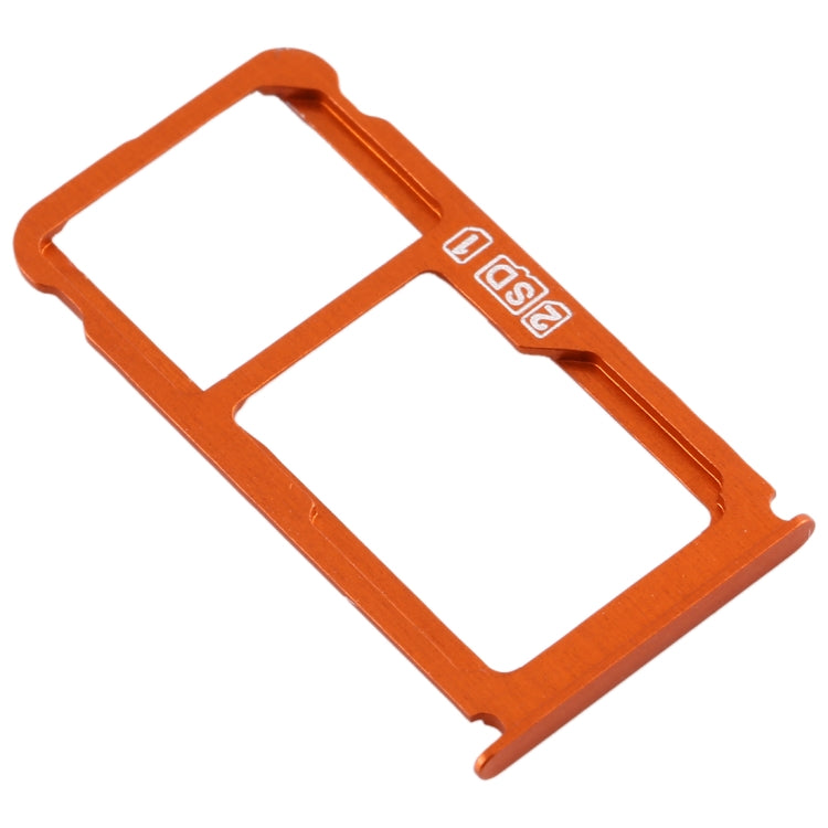SIM Card Tray + SIM Card Tray / Micro SD Card Tray for Nokia 7 Plus TA-1062 (Orange) - Card Tray by PMc TechLife | Online Shopping South Africa | PMc TechLife | Buy Now Pay Later Mobicred