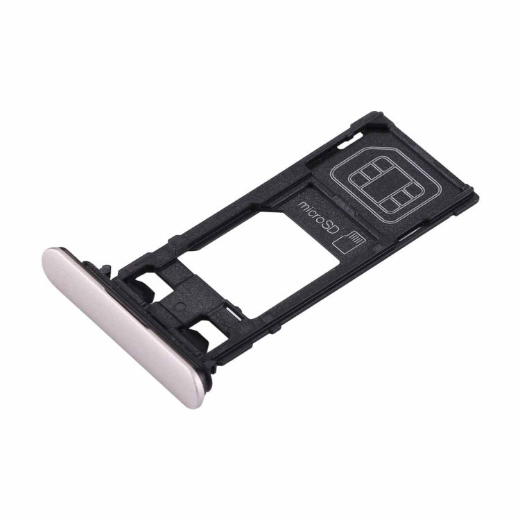 for Sony Xperia XZs (Single SIM Version) SIM & Micro SD Card Tray(Silver) - Card Tray by PMc TechLife | Online Shopping South Africa | PMc TechLife | Buy Now Pay Later Mobicred